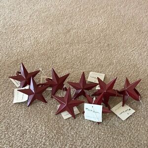 Park Designs  Red Star Napkin Rings - Set of 8